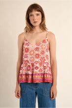 Load image into Gallery viewer, Orange Pattern Woven Camisole - Molly Bracken