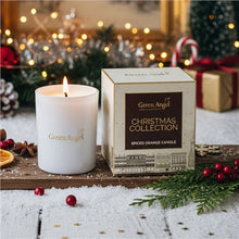Load image into Gallery viewer, Christmas Candle Spiced Orange - Green Angel