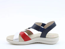 Load image into Gallery viewer, Trace Sandals - Navy/Red  - Heavenly Feet