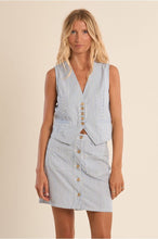 Load image into Gallery viewer, Light Blue Stripe Waistcoat- Molly Bracken