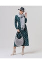 Load image into Gallery viewer, Teal Green Print Dress - Surkana