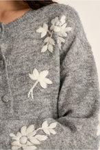 Load image into Gallery viewer, Ash Grey Knitted Cardigan - Molly Bracken