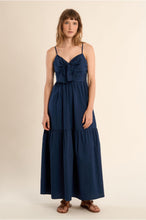 Load image into Gallery viewer, Navy BowDetail Woven Dress - Molly Bracken