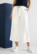 Load image into Gallery viewer, 376152- Street One Linen Trousers Cream