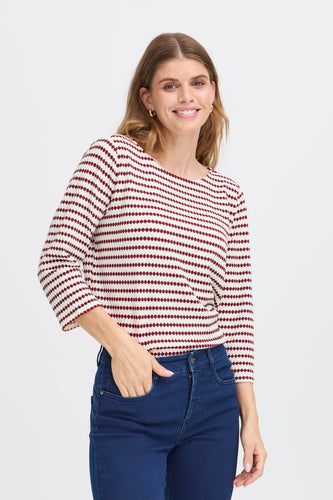 Striped T-Shirt - Fudge - Fransa