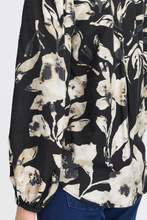 Load image into Gallery viewer, Patterned Blouse- Black - Fransa