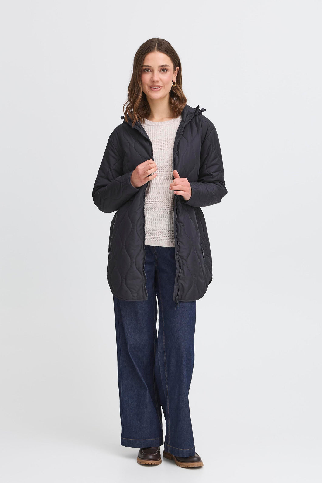 Quilted Coat - Night Sky - Fransa