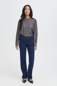 Frnaralia Button-Up Shirt  - Feather Grey  - Fransa
