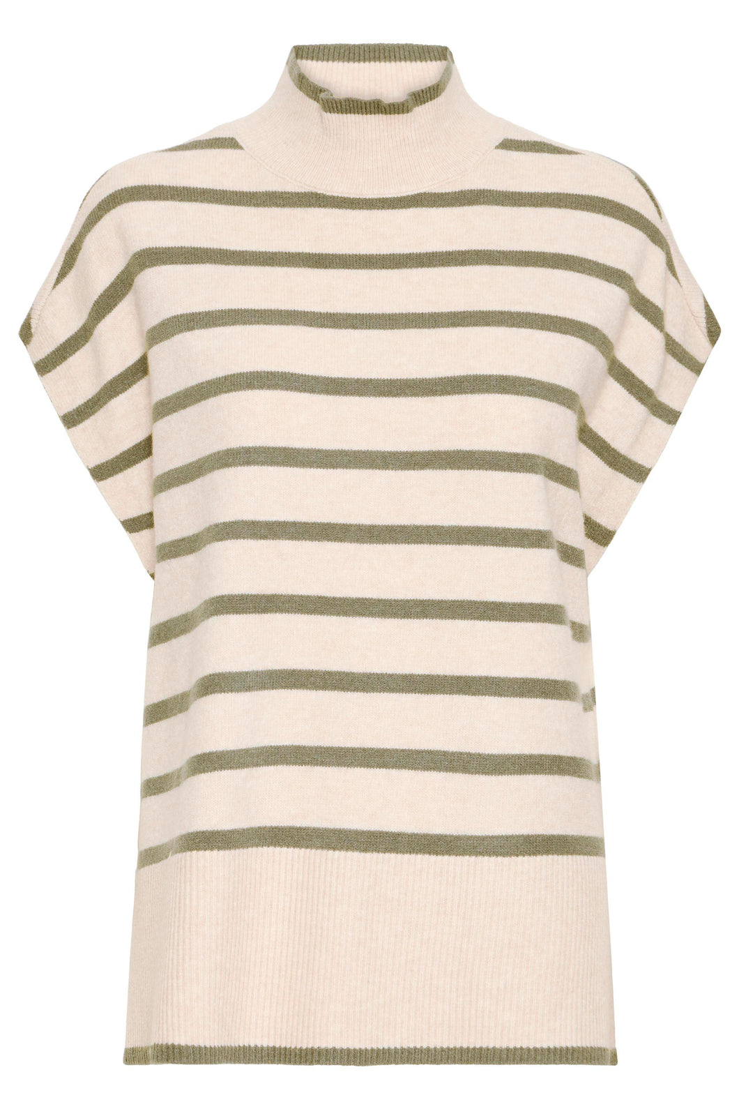 Turtle-Neck Pullover - Green - Fransa