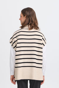 Turtle-Neck Pullover - Black- Fransa