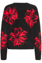 Load image into Gallery viewer, Flower Print Jumper - Black - B.Young