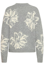 Load image into Gallery viewer, Flower Print Jumper - Grey - B.Young