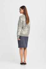 Load image into Gallery viewer, Flower Print Jumper - Grey - B.Young