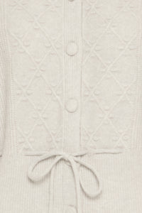 Knit Cardigan with Tie Detail - B.Young