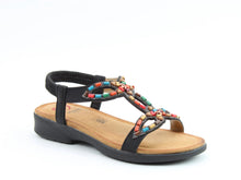 Load image into Gallery viewer, Radiant - Black Sandals- Heavenly Feet