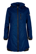 Load image into Gallery viewer, 1730- Navy/Blue Waterproof Hooded Rain Coat- Normann (63)