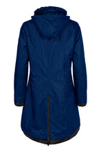 Load image into Gallery viewer, 1730- Navy/Blue Waterproof Hooded Rain Coat- Normann (63)