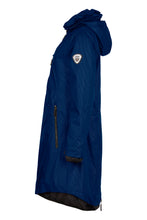Load image into Gallery viewer, 1730- Navy/Blue Waterproof Hooded Rain Coat- Normann (63)