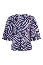 Load image into Gallery viewer, 73027- Lilac Wave Print Top - Tia