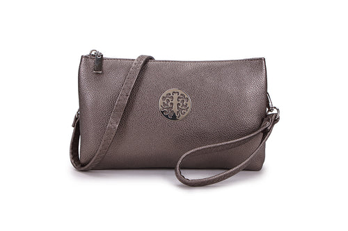 23321 Large Clutch Bag-Pewter