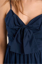 Load image into Gallery viewer, Navy BowDetail Woven Dress - Molly Bracken