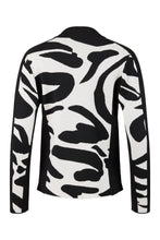 Load image into Gallery viewer, 57309 - Black &amp; White Print Cardigan- Habella