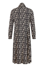 Load image into Gallery viewer, 88525- Black &amp; Beige Jersey Dress - Noen