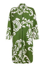 Load image into Gallery viewer, 89596 - Green &amp; Cream Print Coat - Noen