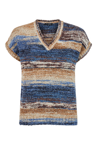 6195 - V-neck short sleeve pullover - (Colour 16) - Sunday