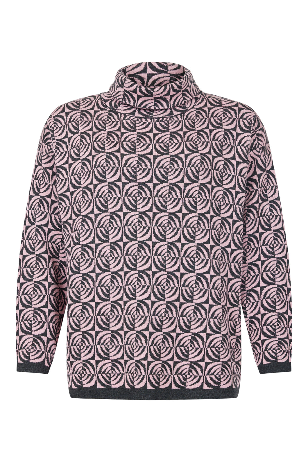 Printed High Neck Pullover - Sunday