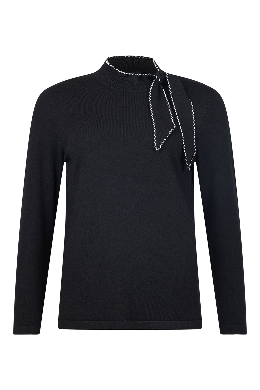 Black Pullover with Tie - Sunday