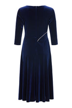 Load image into Gallery viewer, Velvet Dress with Rhinestone Detail - Tia