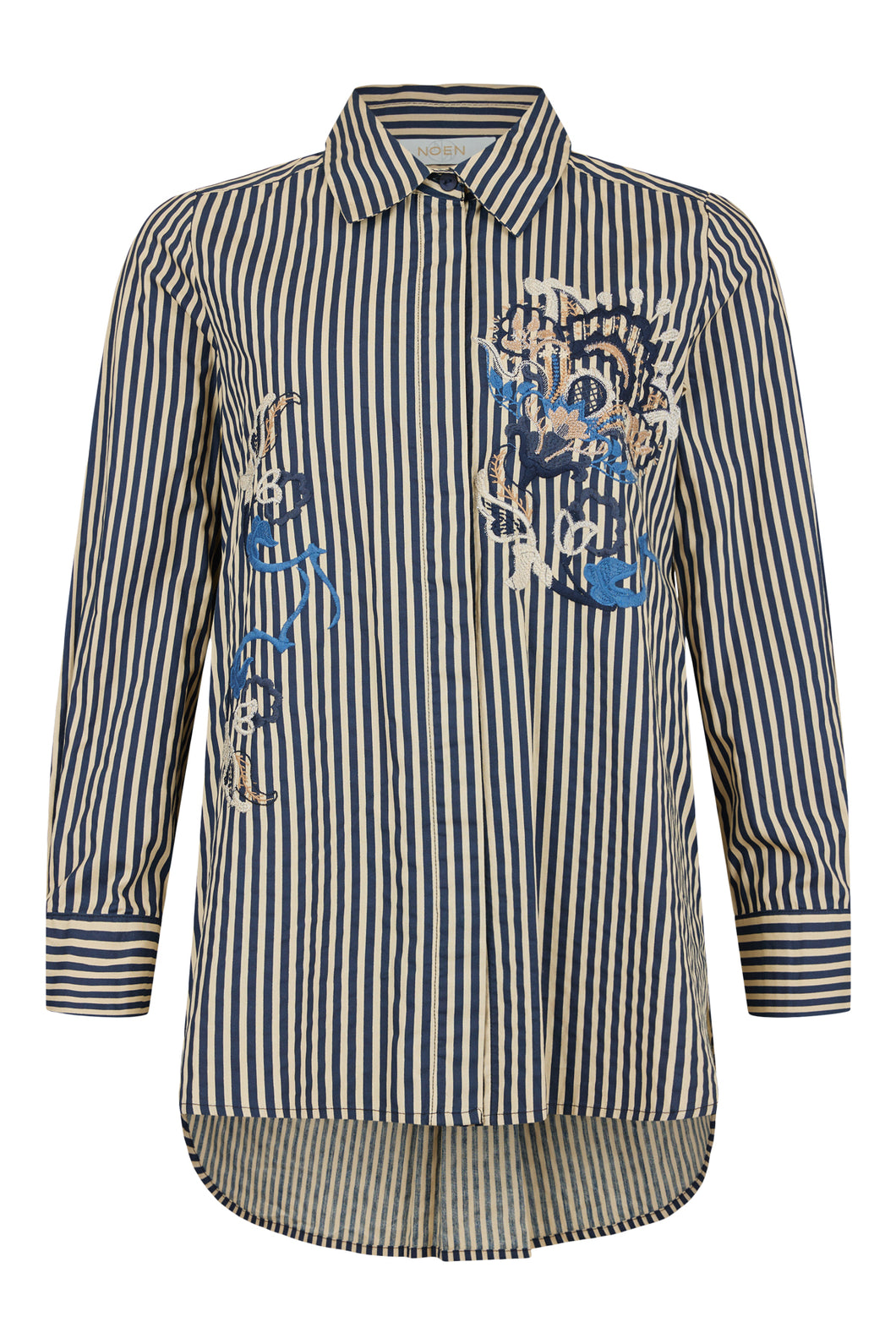 Embroidered Striped Shirt- Noen