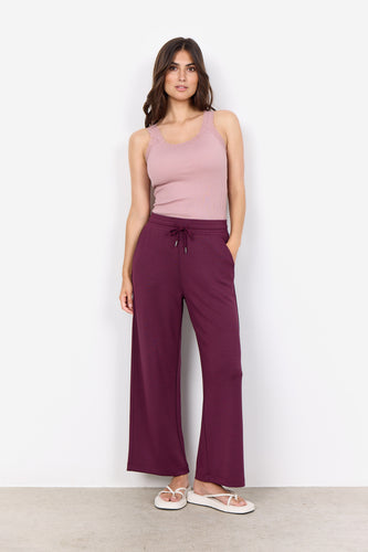 25328- Wine Banu Tracksuit Bottoms - Soya Concept
