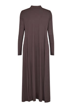 Load image into Gallery viewer, Cowl Neck Jersey Dress - Dark Brown - Noen