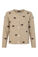 Load image into Gallery viewer, Walnut Heart Print Cardigan - Sunday