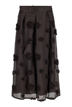 Load image into Gallery viewer, Dark Brown Skirt with Floral Detail  - Noen