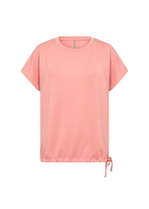 26475 - Lose-Fit Tee-Shirt - Peach - Soya Concept