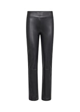 Load image into Gallery viewer, 26591- Haida Black Pleather Trousers - Soya Concept