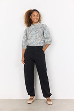 Load image into Gallery viewer, 26627- Cargo Style Relaxed Fit Trousers- Black- Soya Concept
