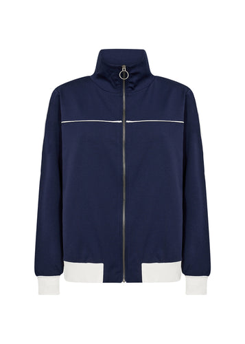 26827 - Full Zip Top - Navy -Soya Concept