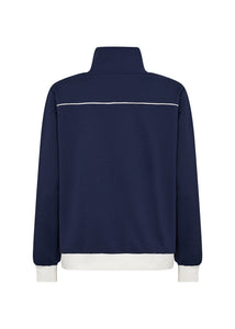 26827 - Full Zip Top - Navy -Soya Concept