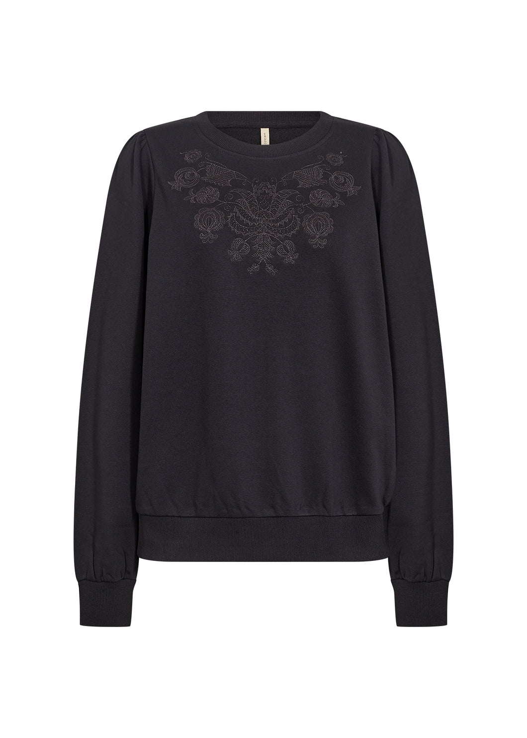 26841 - Black Crew-Neck Jumper - Soya Concept