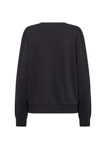 26841 - Black Crew-Neck Jumper - Soya Concept