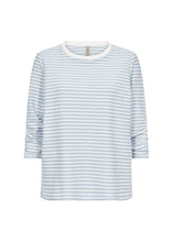 Load image into Gallery viewer, 26898 - Striped Long-Sleeve Top - Blue - Soya Concept