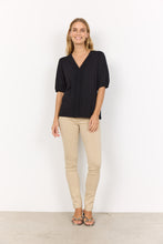 Load image into Gallery viewer, 26910 - V-Neck Blouse - Black - Soya Concept