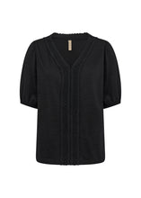 Load image into Gallery viewer, 26910 - V-Neck Blouse - Black - Soya Concept