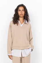 Load image into Gallery viewer, Camel Sweatshirt With Blouse - Soya Concept