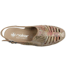 Load image into Gallery viewer, Chrome Wedge Sandal - Rieker
