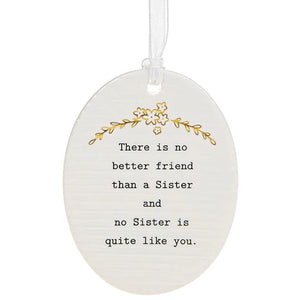 Sister Oval Plaque